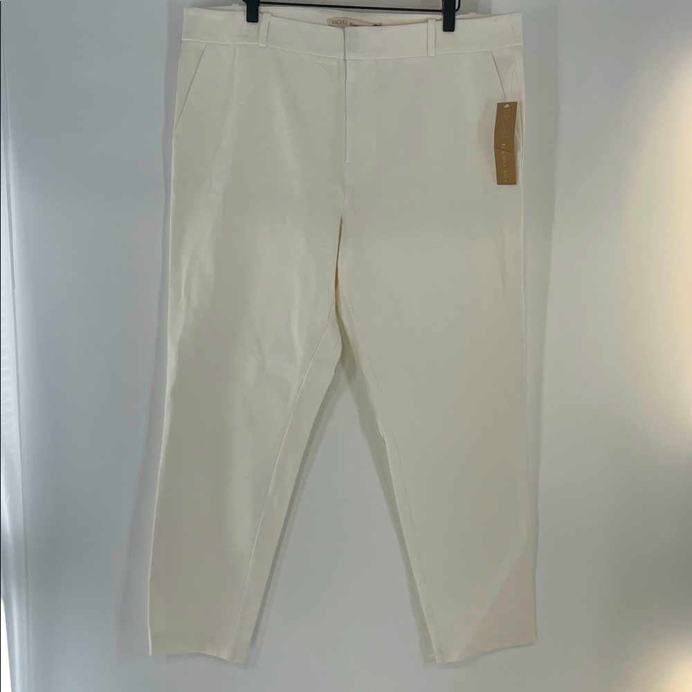 RACHEL Rachel Roy White Trouser Pants Size 16W NWT